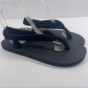 Sanuk Yoga Black Sling Sandals